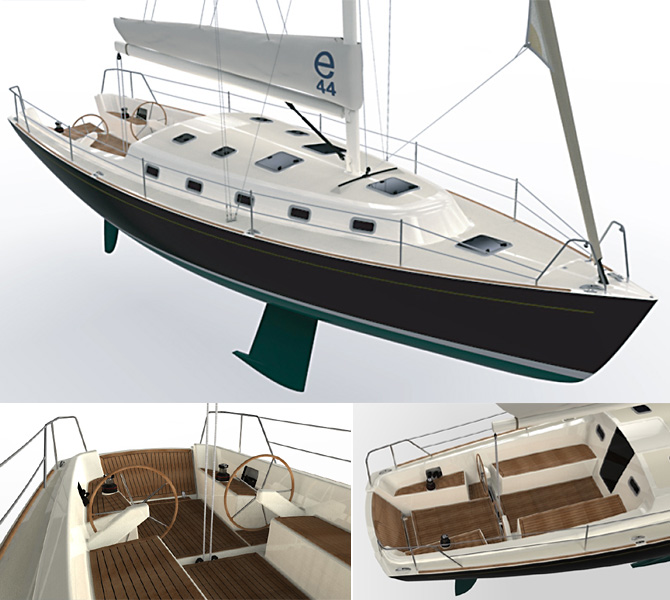 Persak & Wurmfeld, Naval Architecture, Yacht Design, Marine Engineering, e sailing yachts, e44